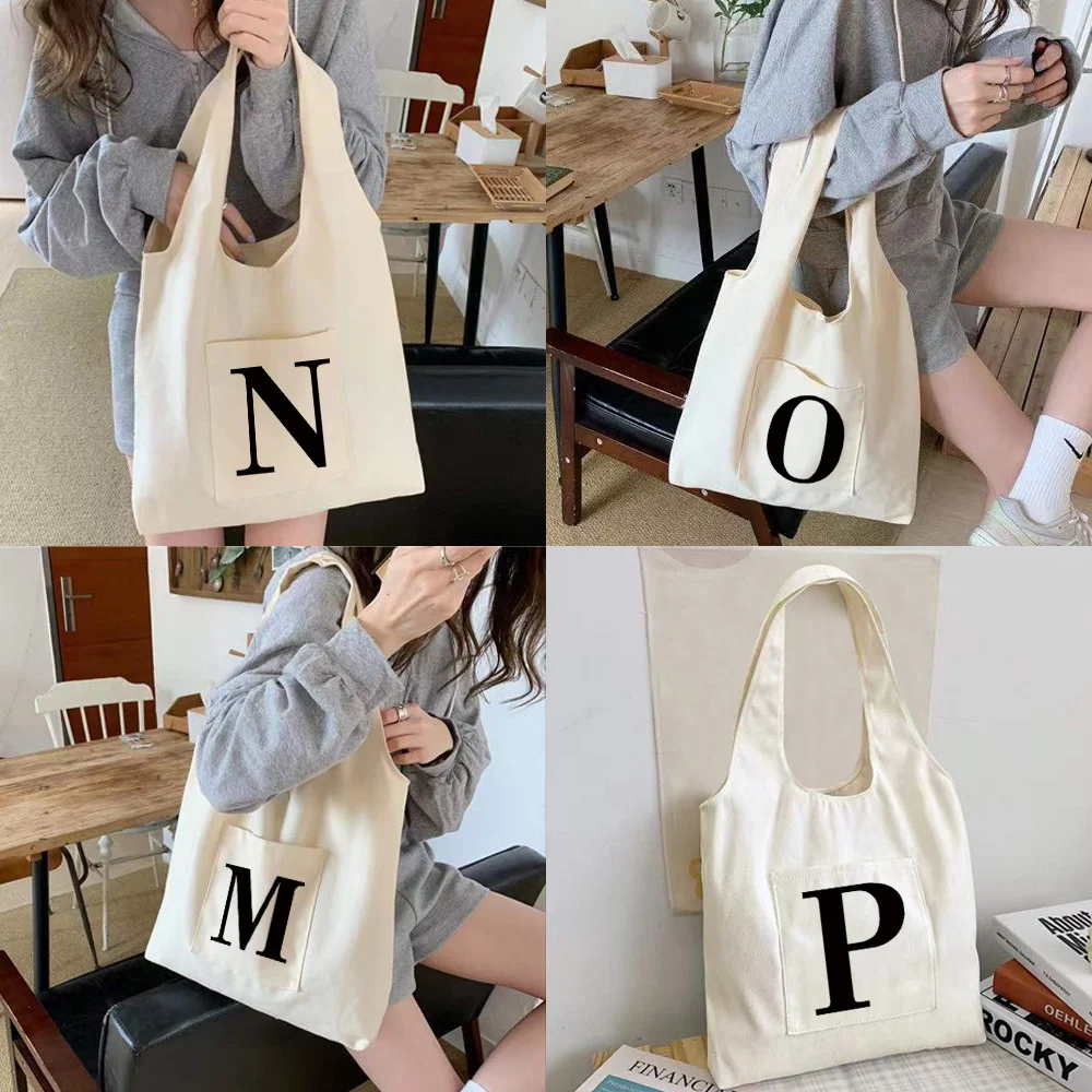 Black Letter Canvas Vest Shoulder Bag Shopper Daily Use Foldable Large Capacity Tote Bag Reusable Portable Eco Shopping Bag 2023
Black Letter Canvas Vest Shoulder Bag Shopper Daily Use Foldable Large Capacity Tote Bag Reusable Portable Eco Shopping Bag 2023