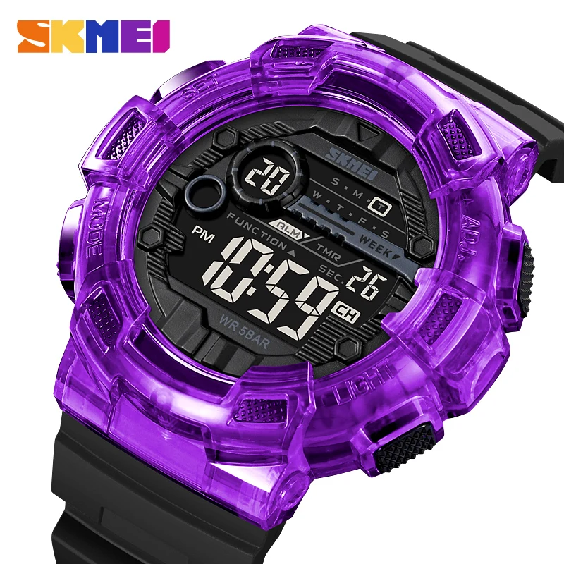 

SKMEI Japan movement Countdown Digital Watch Mens 5Bar Waterproof Stopwatch Alarm Week Date Clock Wristwatches relogio masculino