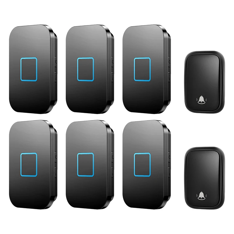 CACAZI Home Wireless Self-powered Doorbell Waterproof No Battery US EU UK Plug 2 Button 6 Receiver Intelligent Cordless Doorbell
CACAZI Home Wireless Self-powered Doorbell Waterproof No Battery US EU UK Plug 2 Button 6 Receiver Intelligent Cordless Doorbell