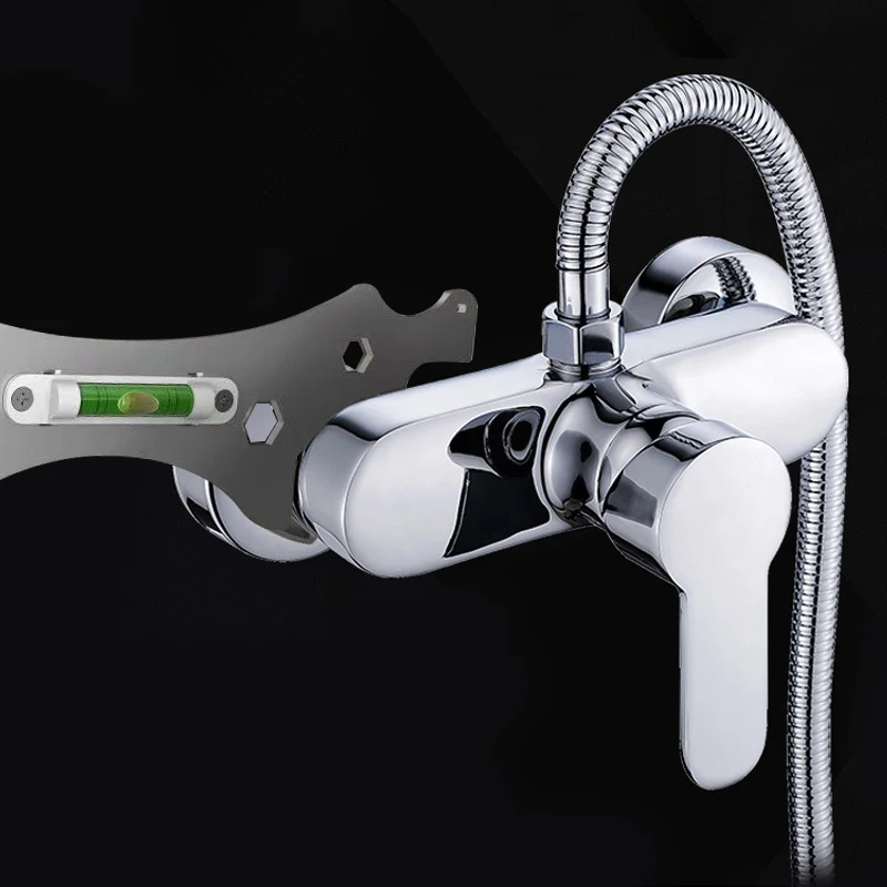Special Wrench Tools Stainless Steel With Level Shower Wrench Set Faucet Installation Bathroom Multifunctional Ruler Instrument
Special Wrench Tools Stainless Steel With Level Shower Wrench Set Faucet Installation Bathroom Multifunctional Ruler Instrument