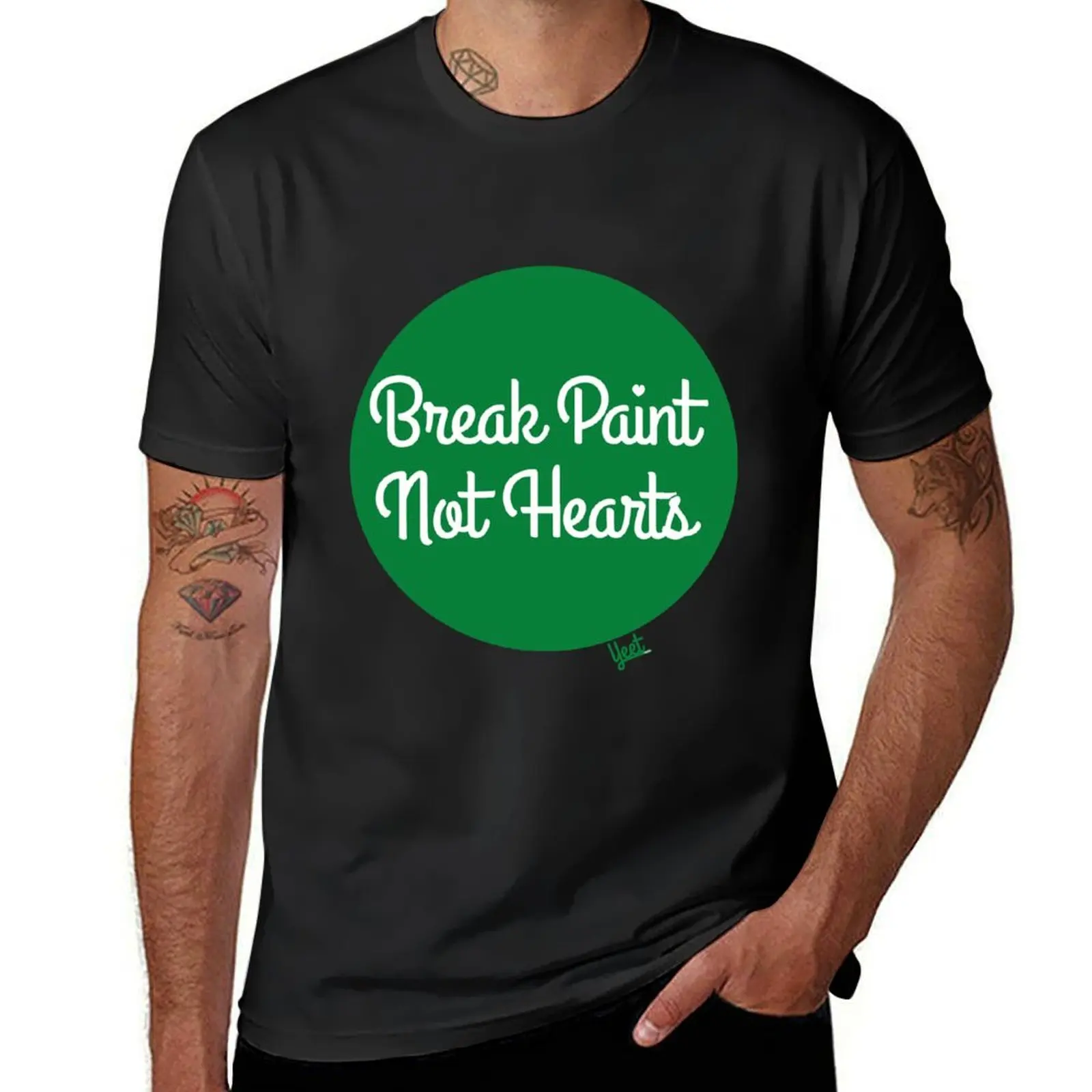 Мужские большие и высокие футболки Break Paint Not футболка с сердечками новая