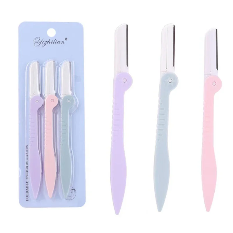 3PCS/Set Face Eyebrow Trimmer Razor Hair Beauty Face Ibrow Shaper Shaver Stainless Steel Blades Makeup Tools Epilator
3PCS/Set Face Eyebrow Trimmer Razor Hair Beauty Face Ibrow Shaper Shaver Stainless Steel Blades Makeup Tools Epilator