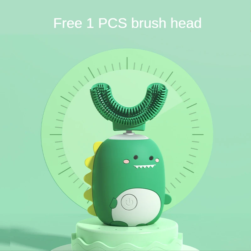 Smart Sonic U-shapectric Toothbrush Soft Fur rtoon Cute Little Dinosaaby Tooth Brush
Smart Sonic U-shapectric Toothbrush Soft Fur rtoon Cute Little Dinosaaby Tooth Brush