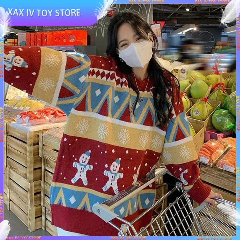 2023 Autumer Winter Korean Women Sweater Christmas Knit Pullover Loose Slim Fashion Long Sleeve Top Thick Crew Neck Soft Warm
2023 Autumer Winter Korean Women Sweater Christmas Knit Pullover Loose Slim Fashion Long Sleeve Top Thick Crew Neck Soft Warm