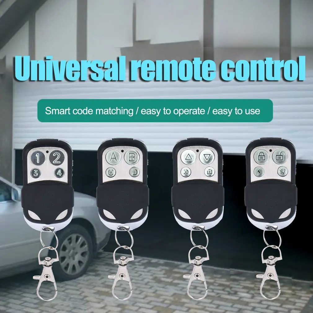 Universal 4 Buttons Garage Door Opener Remote Control 433MHZ Clone Fixed Learning Code For Gadgets Car Gate Garage Door
Universal 4 Buttons Garage Door Opener Remote Control 433MHZ Clone Fixed Learning Code For Gadgets Car Gate Garage Door