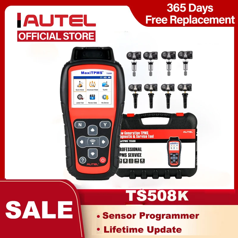Autel MaxiTPMS TS508K Diagnostics Tool TPMS Sensor Programmer OBD 315 433MHZ Sensor Tire Pressure Diagnostic Tire Repair Tools
Autel MaxiTPMS TS508K Diagnostics Tool TPMS Sensor Programmer OBD 315 433MHZ Sensor Tire Pressure Diagnostic Tire Repair Tools