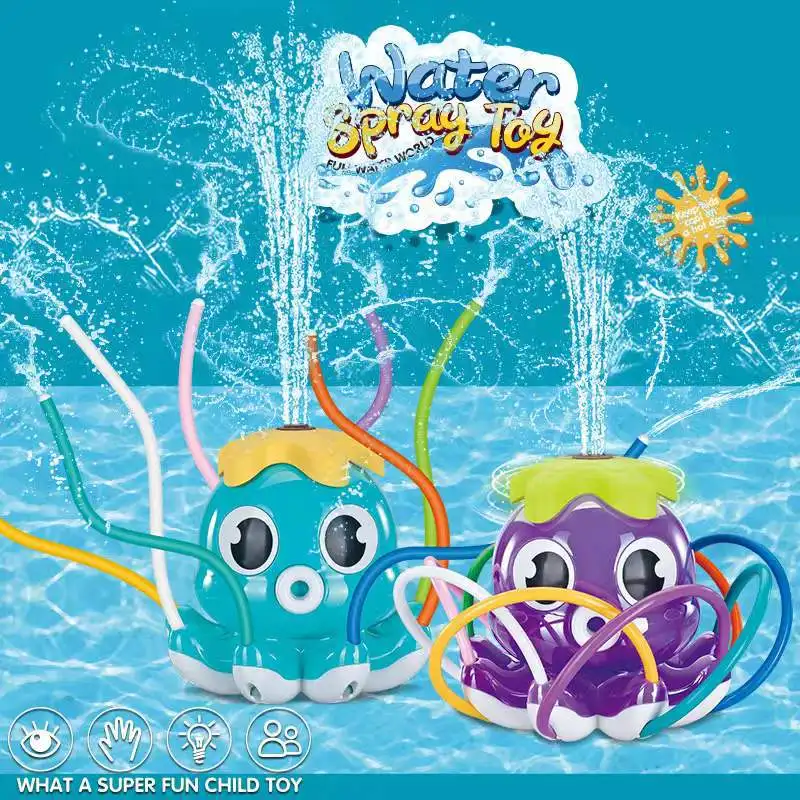 Water Spray Outdoor Toy Octopus Sprinkler Backyard Garden Water Toys Summer Yard Cartoon Splash Sprinkler Baby Bath Toy for Kids
Water Spray Outdoor Toy Octopus Sprinkler Backyard Garden Water Toys Summer Yard Cartoon Splash Sprinkler Baby Bath Toy for Kids