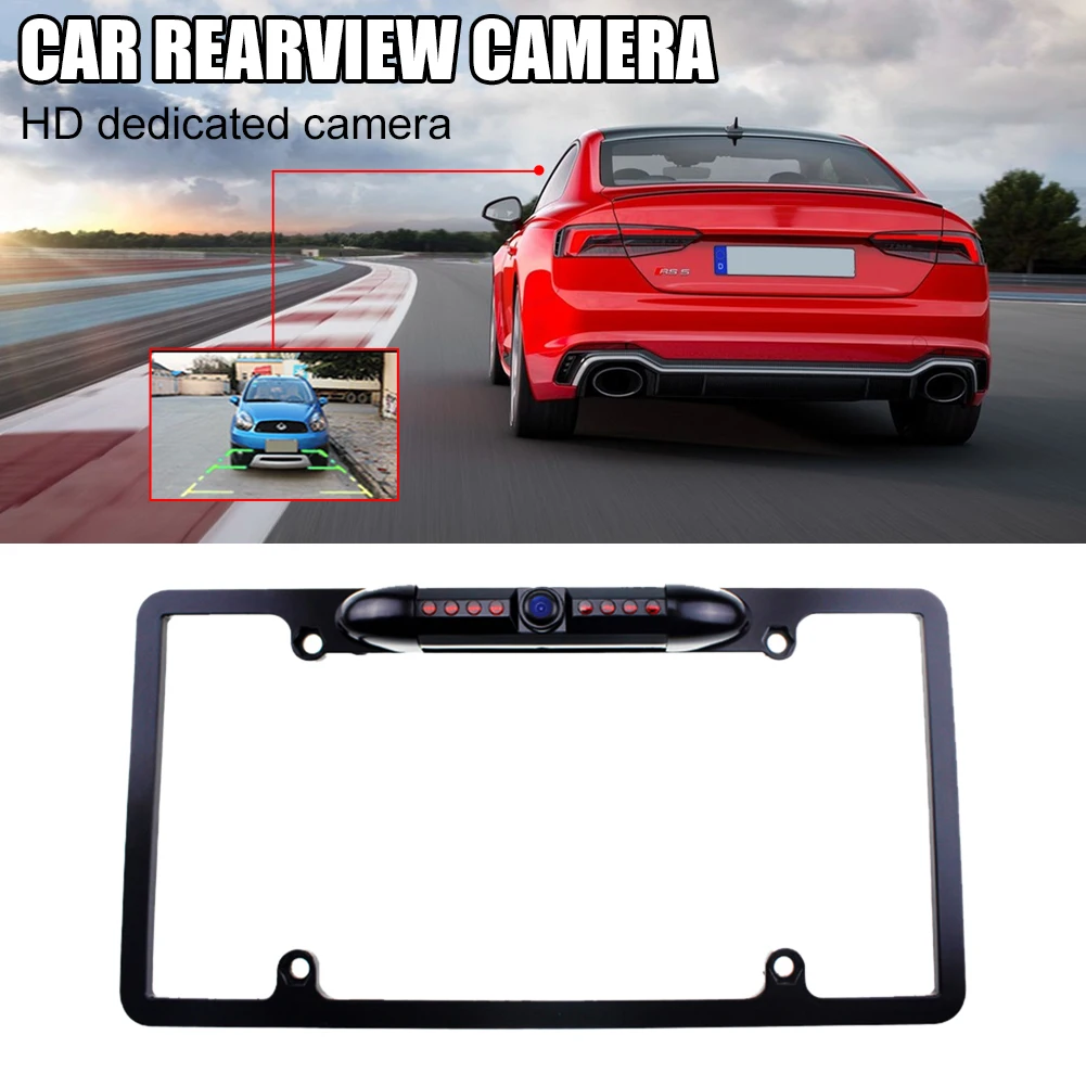 Car Rear View Camera Aluminum Alloy US License Plate Frame Backup Camera Night Vision 170° Wide Angle Waterproof Reverse Camera
Car Rear View Camera Aluminum Alloy US License Plate Frame Backup Camera Night Vision 170° Wide Angle Waterproof Reverse Camera