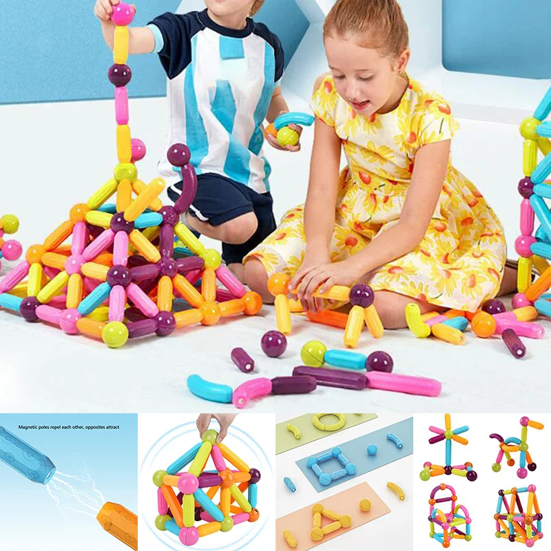 44 Pieces/Pack of Variety Magnetic Bars Children's Early Education Intellectual Development Toys Magnetic Building Blocks
44 Pieces/Pack of Variety Magnetic Bars Children's Early Education Intellectual Development Toys Magnetic Building Blocks