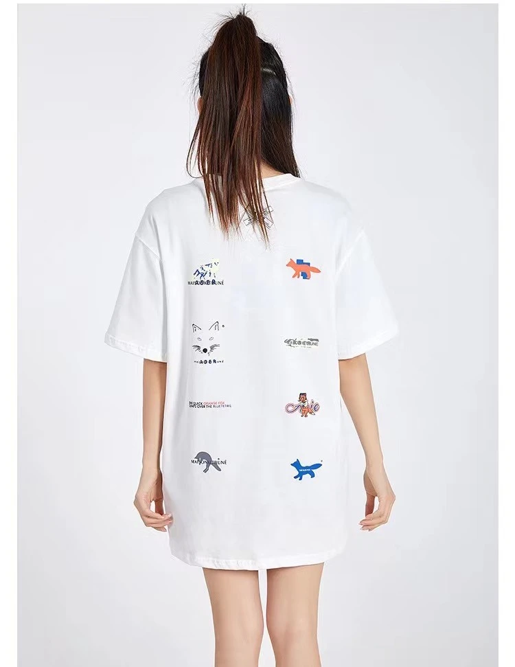 ADER 2022 spring and summer new high-quality ADER ERROR fox embroidery print T-shirt men and women couple loose bottoming shirt
ADER 2022 spring and summer new high-quality ADER ERROR fox embroidery print T-shirt men and women couple loose bottoming shirt