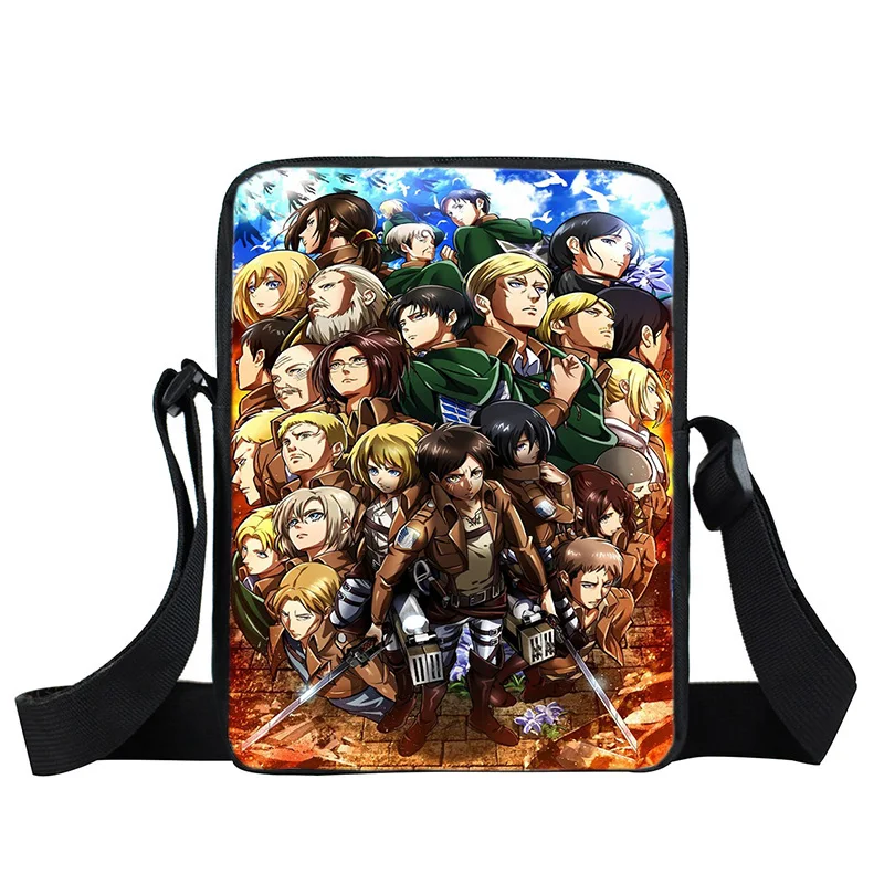 Attack on Titan Messenger Bag Travel Portable School Boys Shoulder Bags Retractable Teenager Crossbody Bag Anime Handbag Gift
Attack on Titan Messenger Bag Travel Portable School Boys Shoulder Bags Retractable Teenager Crossbody Bag Anime Handbag Gift