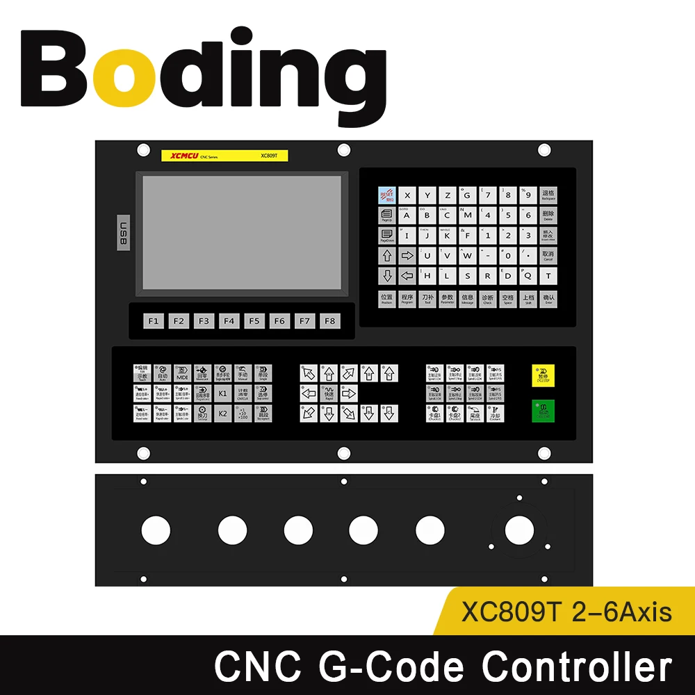 BODING XC809T 2/3/4/5/6 Axis Multifunctional Lathe Controller with Tool Magazine Supports G-code ATC Fanuc Digital Spindles
BODING XC809T 2/3/4/5/6 Axis Multifunctional Lathe Controller with Tool Magazine Supports G-code ATC Fanuc Digital Spindles