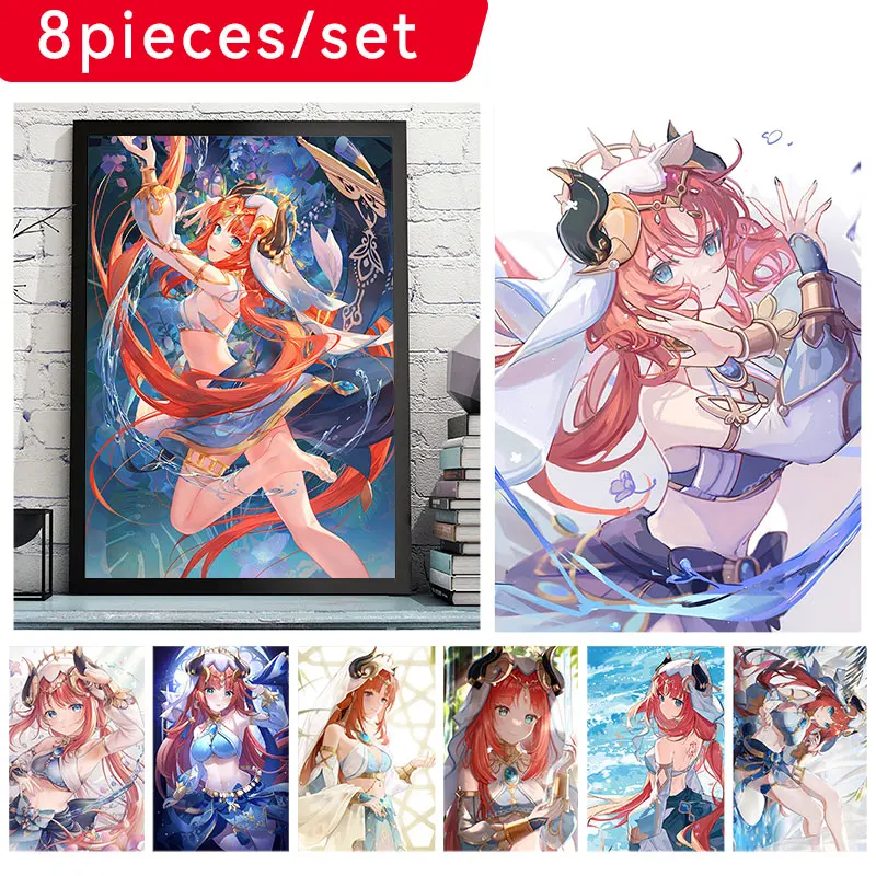 Hot Anime Posters Genshin Game Lotus Dancing Banquet Nilou Pictures Set Home Decor Prints Wall Painting Waterproof Wall Stickers
Hot Anime Posters Genshin Game Lotus Dancing Banquet Nilou Pictures Set Home Decor Prints Wall Painting Waterproof Wall Stickers