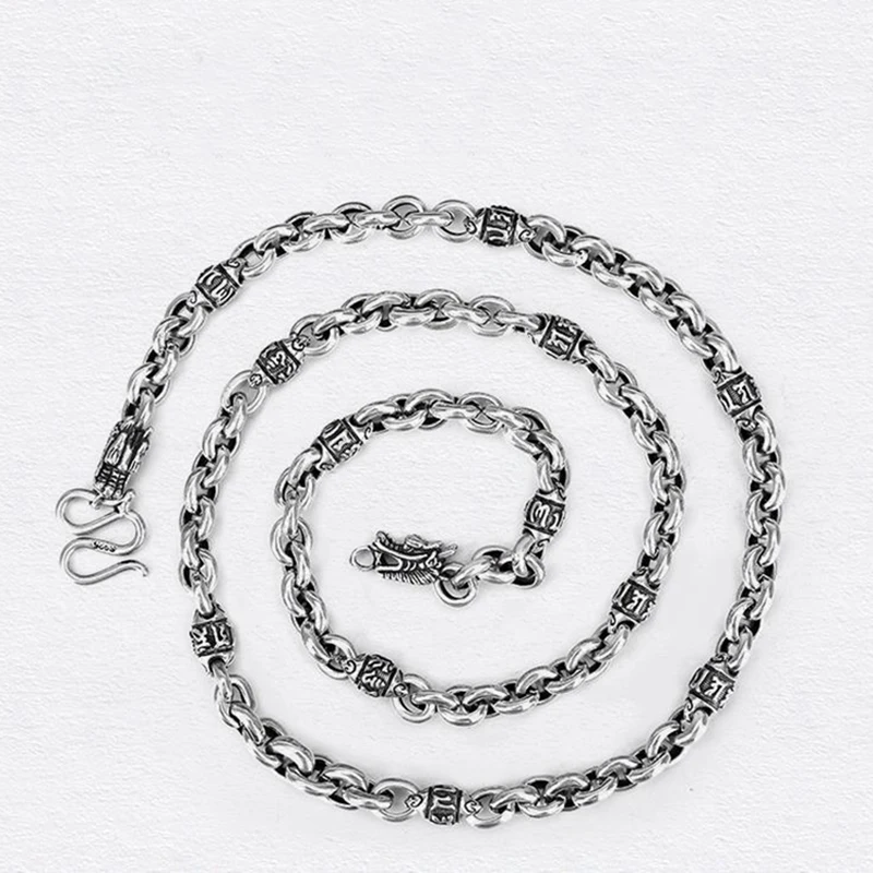 New Six-character Mantra Faucet Necklace Male Trendy Men's Personality Trendy Men Retro Domineering Jewelry Accessories
New Six-character Mantra Faucet Necklace Male Trendy Men's Personality Trendy Men Retro Domineering Jewelry Accessories