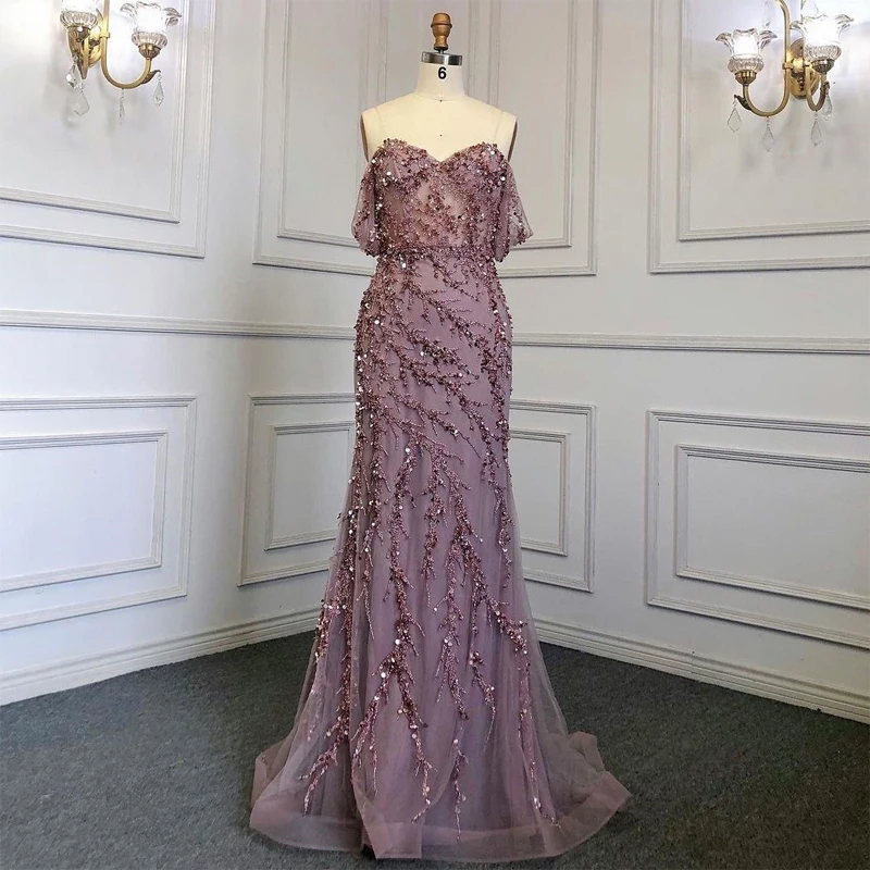 Purple Muslim Mermaid Elegant Evening Dresses Gowns 2023 Luxury Beaded For Women Party Dresses
Purple Muslim Mermaid Elegant Evening Dresses Gowns 2023 Luxury Beaded For Women Party Dresses