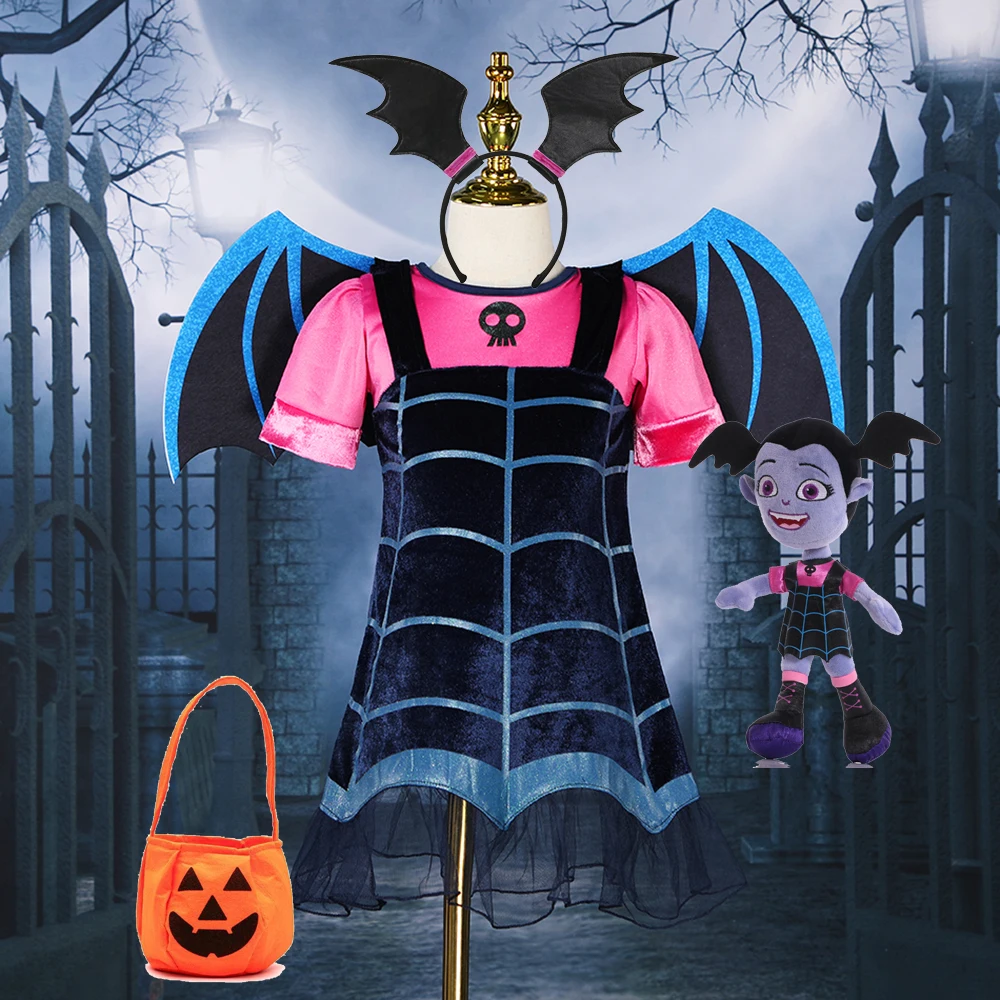 Vampire Girl Halloween Cosplay Costume Dresses Up Costumes Outfits Carnival Party Disguise Mask Wings Dress For Girls Vampirina
Vampire Girl Halloween Cosplay Costume Dresses Up Costumes Outfits Carnival Party Disguise Mask Wings Dress For Girls Vampirina