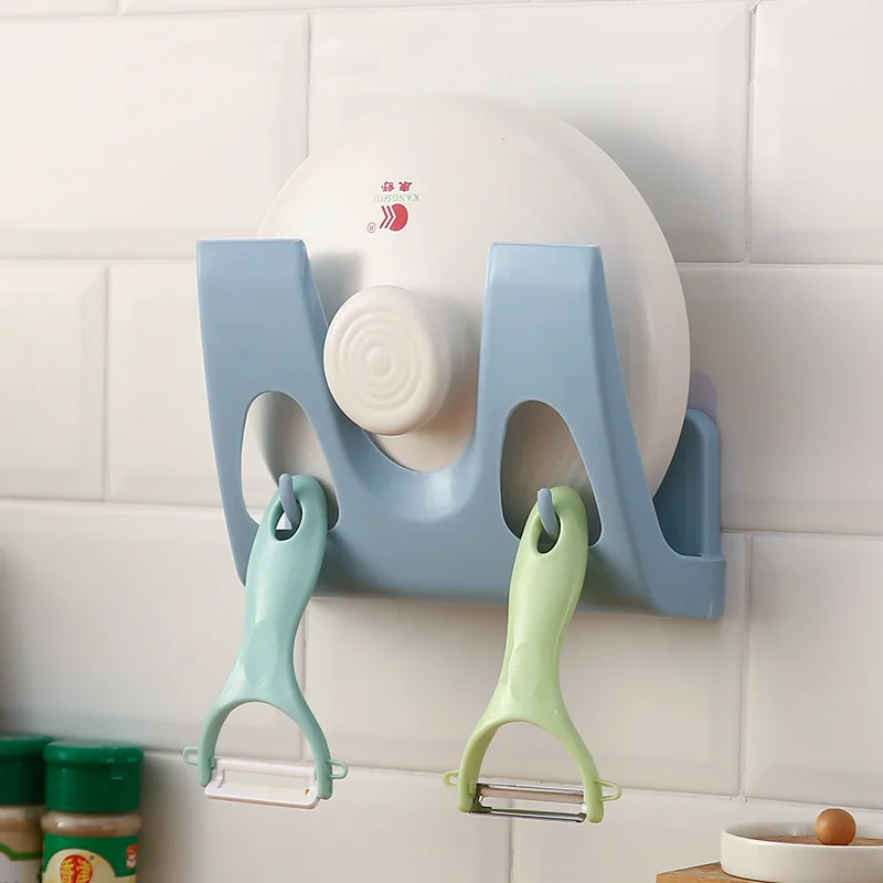 1pcs Pot Cover Rack Wall-mounted Free Perforation Kitchen Household Sitting Type Pot Cover Shelf Artifact Wall Storage Rack
1pcs Pot Cover Rack Wall-mounted Free Perforation Kitchen Household Sitting Type Pot Cover Shelf Artifact Wall Storage Rack