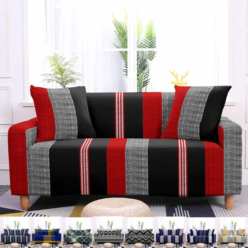 Geometric Vertical Strip Elastic Sofa Cover Living Room Sofa Protector L Shape 2 Pieces Required 1/2/3/4 Seater Sofa Covers
Geometric Vertical Strip Elastic Sofa Cover Living Room Sofa Protector L Shape 2 Pieces Required 1/2/3/4 Seater Sofa Covers