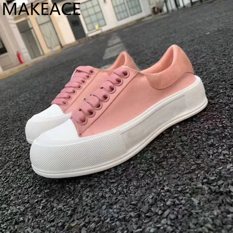 Spring New Flat Platform Sneakers Color Blocking White Sole Woman Shoes Thick Bottom Round Toe Lace Up Casual Shoes Women 2022
Spring New Flat Platform Sneakers Color Blocking White Sole Woman Shoes Thick Bottom Round Toe Lace Up Casual Shoes Women 2022
