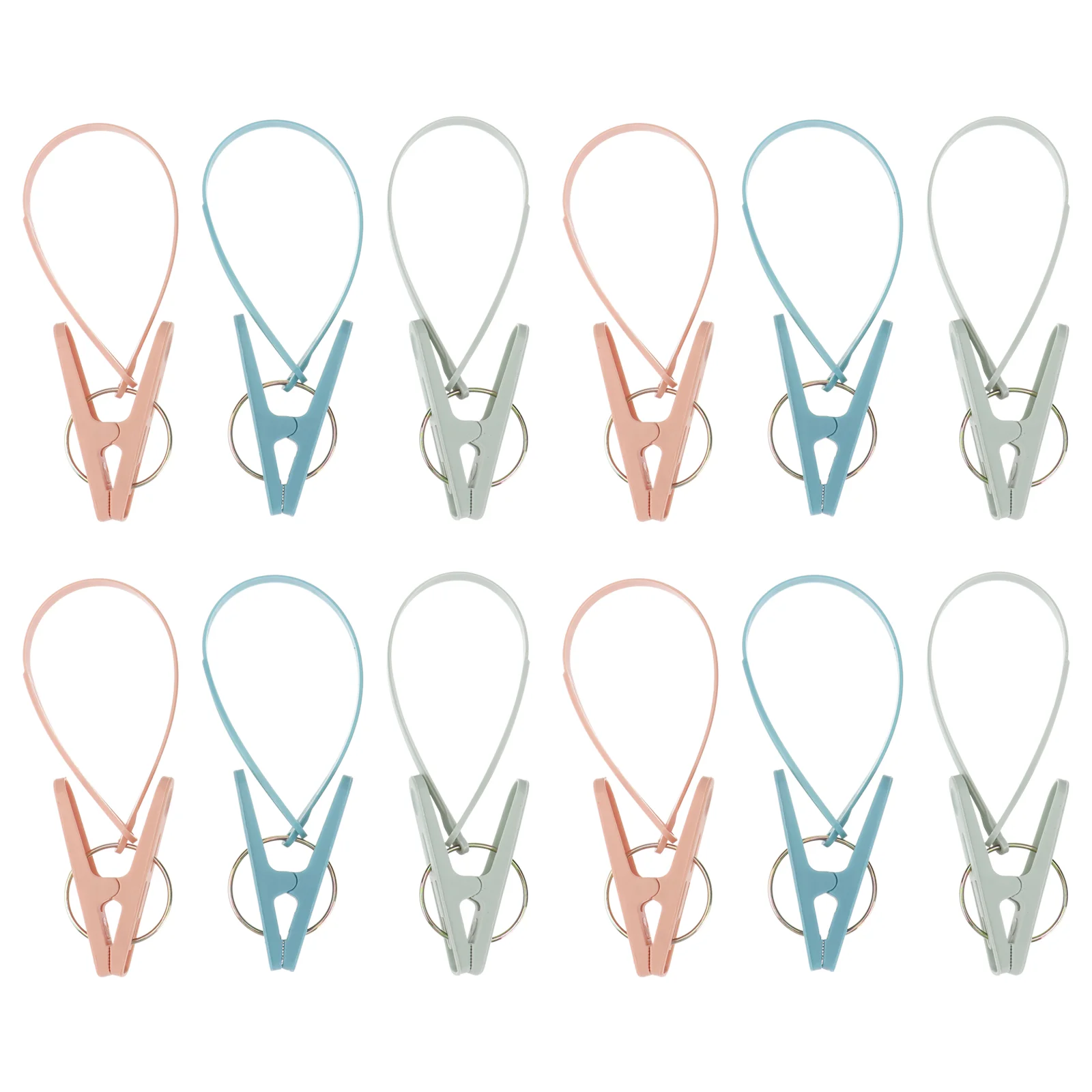 12pcs Plastic Windproof Clothespins with Rope Multifunction Portable Clothes Clips for Towel Sock (Mixed Colors)
12pcs Plastic Windproof Clothespins with Rope Multifunction Portable Clothes Clips for Towel Sock (Mixed Colors)