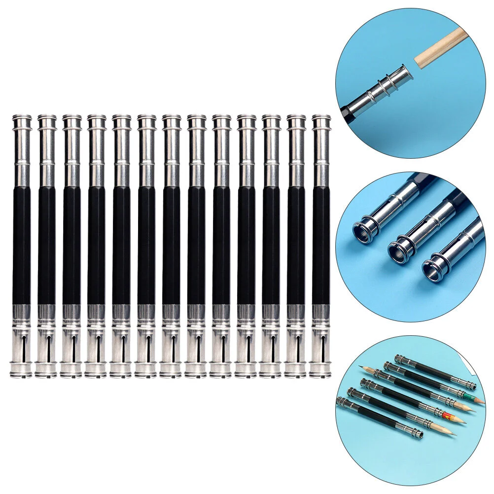13 Pcs Extender Metal Clip Crayon Holder Dual Tip Extenders Aluminum Alloy Short
13 Pcs Extender Metal Clip Crayon Holder Dual Tip Extenders Aluminum Alloy Short