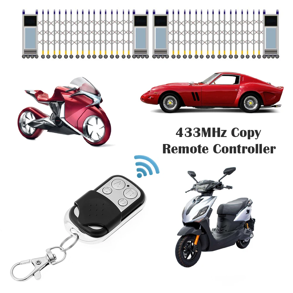 2pcs/3pcs 433MHz Remote Control 4CH Car Key Remote Control Duplicator Clone Fixed Code For Garage Door Gate Opener
2pcs/3pcs 433MHz Remote Control 4CH Car Key Remote Control Duplicator Clone Fixed Code For Garage Door Gate Opener