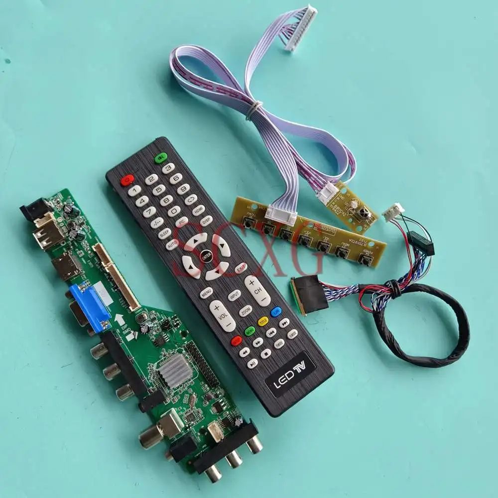 DIY Kit Fit B156XTT01.0 Digital Signal DVB LVDS 40 Pin 15.6" Screen 1366 768 VGA HDMI-Compatible USB AV LCD Driver Control Board
DIY Kit Fit B156XTT01.0 Digital Signal DVB LVDS 40 Pin 15.6" Screen 1366 768 VGA HDMI-Compatible USB AV LCD Driver Control Board