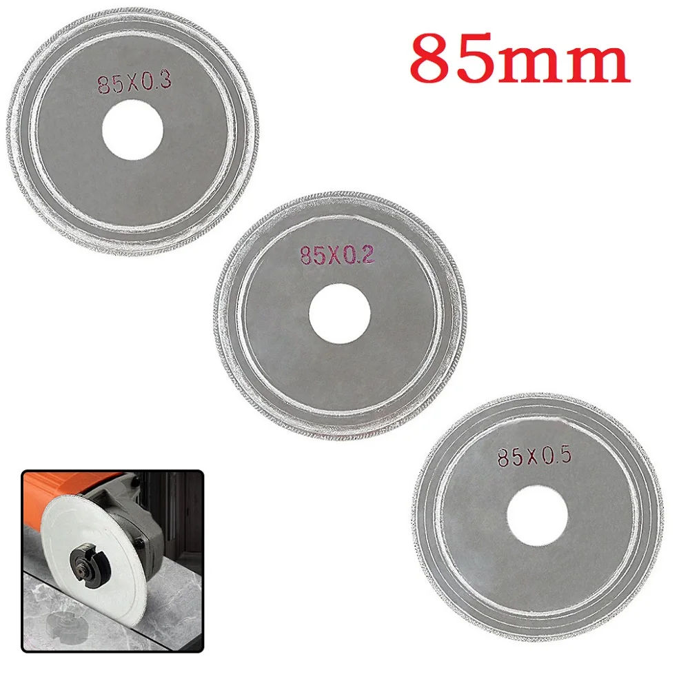 1pcs Diamond Saw Cutting Disc Metal Saw Blade 85mm Abrasive Grinding Wheels For Lapidary Stone Arbor Tools Accessories Parts
1pcs Diamond Saw Cutting Disc Metal Saw Blade 85mm Abrasive Grinding Wheels For Lapidary Stone Arbor Tools Accessories Parts