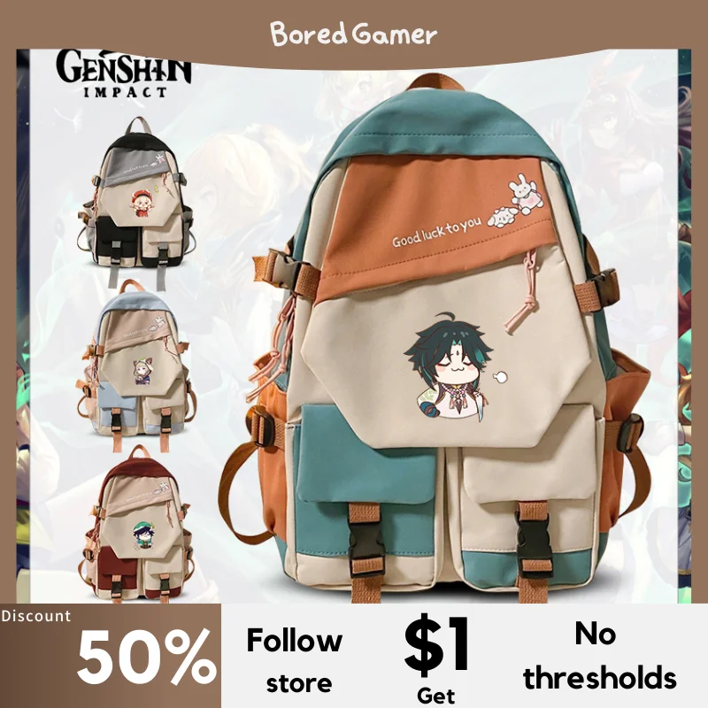 Game Genshin Impact Klee Venti Backpack Students School Bag Cosplay Teenager Unisex Laptop Travel Rucksack Fashion Daily Gifts
Game Genshin Impact Klee Venti Backpack Students School Bag Cosplay Teenager Unisex Laptop Travel Rucksack Fashion Daily Gifts