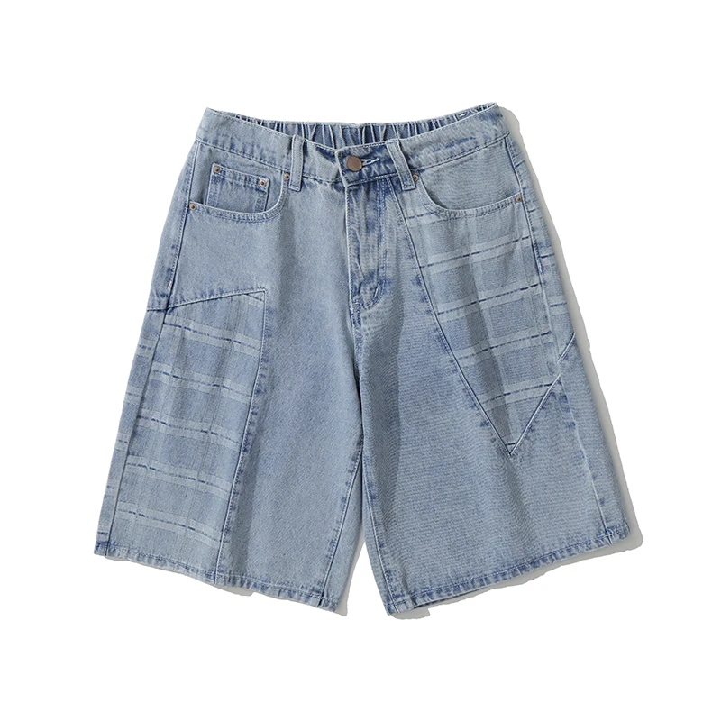 Summer Baggy Men's Casual Denim Shorts Fashion Thin Plaid Splicing Hip Hop Short Jeans Korean High Street Wide Leg Pants
Summer Baggy Men's Casual Denim Shorts Fashion Thin Plaid Splicing Hip Hop Short Jeans Korean High Street Wide Leg Pants