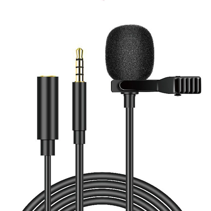 Portable 3.5mm Mini Microphone 1.5m Wired Jack Plug Mic USB Lavalier Condenser Microphone For Phone PC Lapel Clip-on Lapel Mic
Portable 3.5mm Mini Microphone 1.5m Wired Jack Plug Mic USB Lavalier Condenser Microphone For Phone PC Lapel Clip-on Lapel Mic