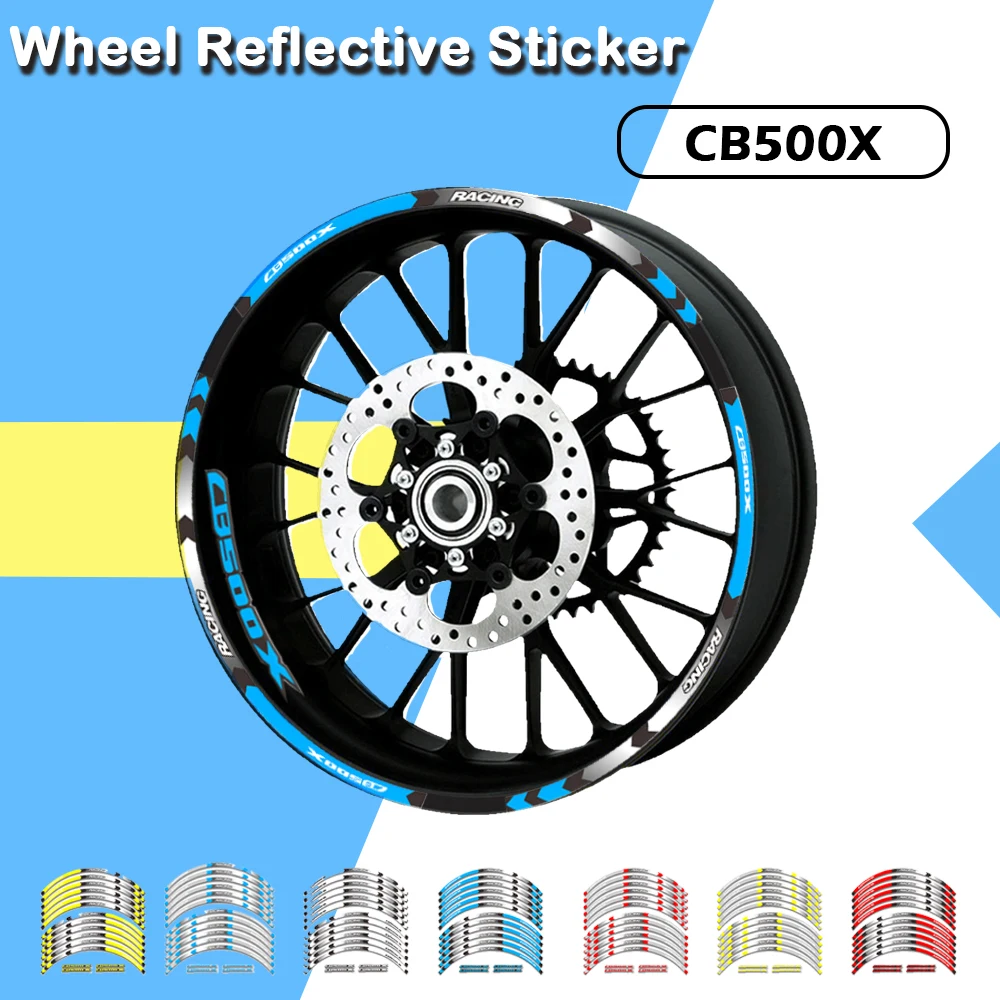 

for HONDA CB500X CB 500X Motorcycle Reflective decals Wheels Moto Rim Stickers decoration protection rim sticker