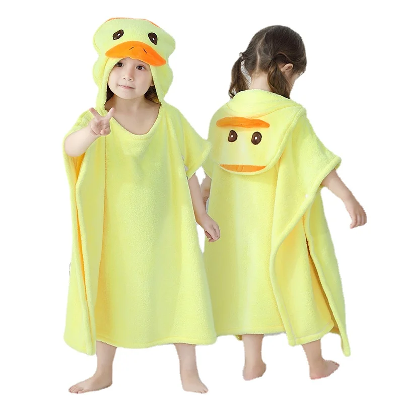 Childrens Hooded Bathrobe Cloak Cartoon Microfiber Towel Quick Dry Beach Towel Kids Swimming Wear Duck Frog Pig Bees Dog Cat
Childrens Hooded Bathrobe Cloak Cartoon Microfiber Towel Quick Dry Beach Towel Kids Swimming Wear Duck Frog Pig Bees Dog Cat