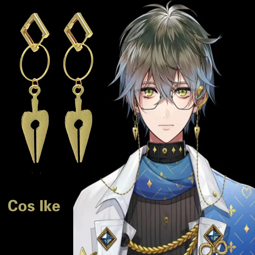 Anime VTuber Ike Eveland Earring Gold Pen Nib Pendant Earrings For Men Boy Jewelry Gift Cosplay Costume Accessories Prop
Anime VTuber Ike Eveland Earring Gold Pen Nib Pendant Earrings For Men Boy Jewelry Gift Cosplay Costume Accessories Prop