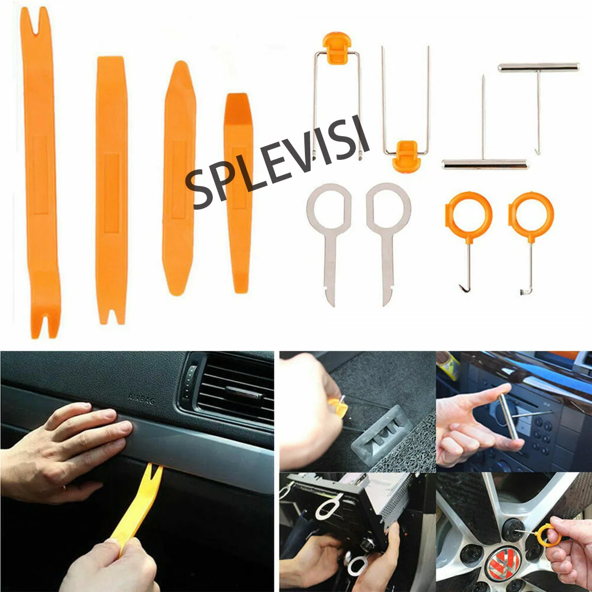 12x Car Dashboard Audio Extraction Styling Trim Audio GPS Radio door panel open Pry Removal Tool Kit
12x Car Dashboard Audio Extraction Styling Trim Audio GPS Radio door panel open Pry Removal Tool Kit