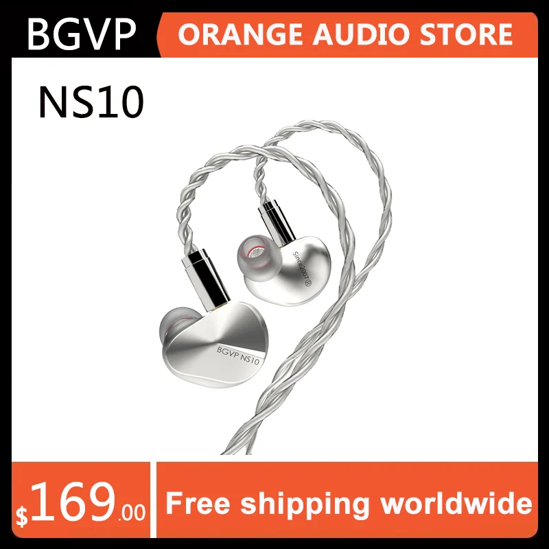 BGVP NS10 8BA+2DD 10 Driver Hybrid In-ear Earphones Wired Hifi Metal Music Headphones Mmcx Detachable Cable
BGVP NS10 8BA+2DD 10 Driver Hybrid In-ear Earphones Wired Hifi Metal Music Headphones Mmcx Detachable Cable