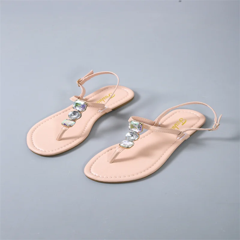 2021 New Summer Sandals Women Fashion Casual Beach Outdoor Flip Flop Sandals Metal Decoration Ladies Flat Shoes Big Size 36-43
2021 New Summer Sandals Women Fashion Casual Beach Outdoor Flip Flop Sandals Metal Decoration Ladies Flat Shoes Big Size 36-43