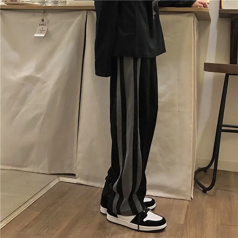 Wide-leg Pants Women BF Style Harajuku Side Stripe Workout Teens Trouser Pantalones Casual Unisex Fall Couples High Waist Bottom
Wide-leg Pants Women BF Style Harajuku Side Stripe Workout Teens Trouser Pantalones Casual Unisex Fall Couples High Waist Bottom