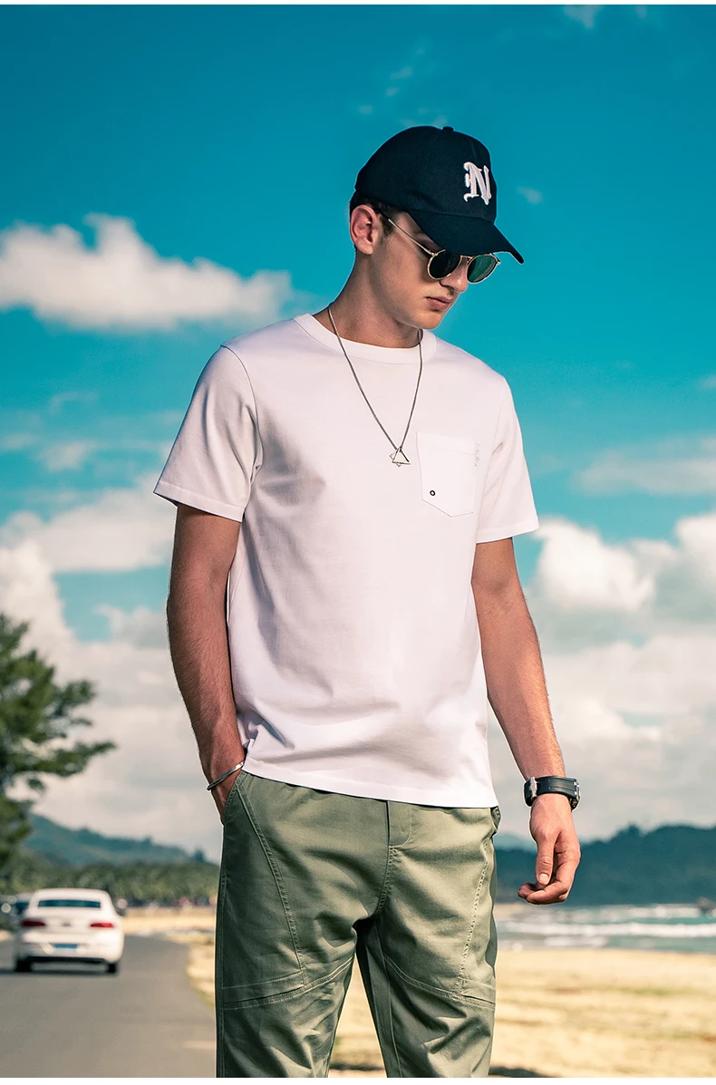 6421 Summer 2022 new men's European and American simple half-sleeved fashion brand pocket short-sleeved T-shirt
6421 Summer 2022 new men's European and American simple half-sleeved fashion brand pocket short-sleeved T-shirt