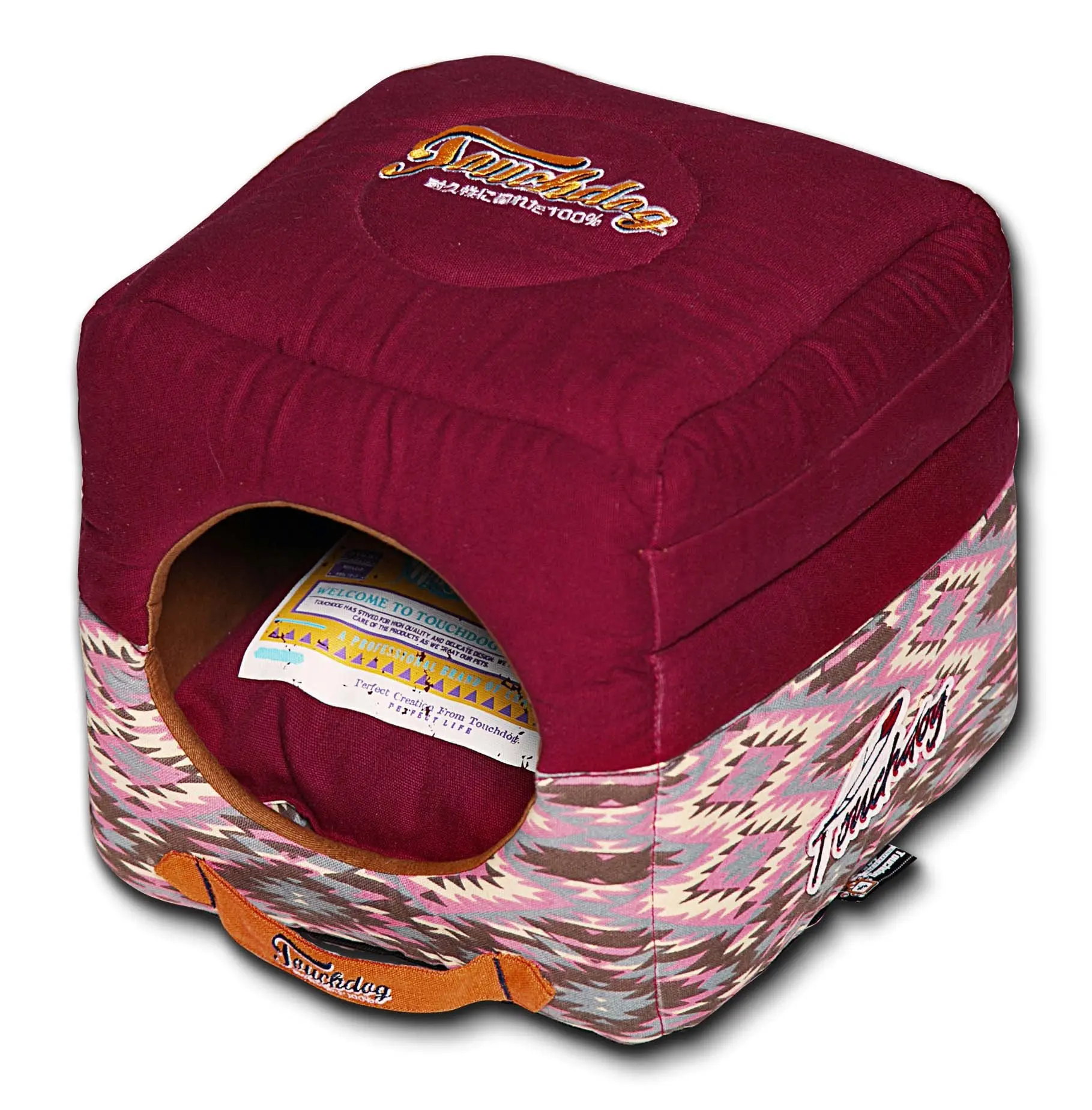 HMTX 70's Vintage-tribal Throwback Convertible And Reversible Squared 2-in-1 Collapsible Dog House Bed
HMTX 70's Vintage-tribal Throwback Convertible And Reversible Squared 2-in-1 Collapsible Dog House Bed