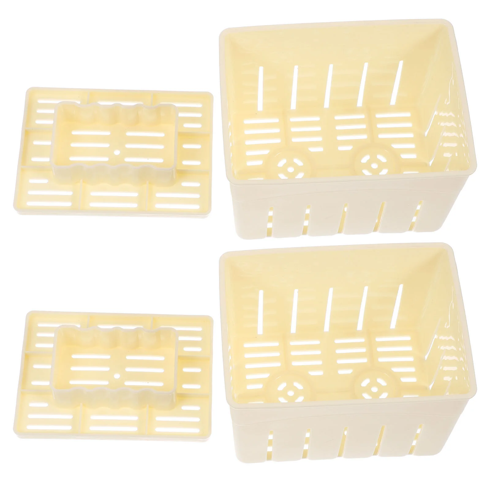 2 Pcs Household Tofu Box Homemade Makers Moulds Plastic Making Molds Food DIY Water Filter Squeezer
2 Pcs Household Tofu Box Homemade Makers Moulds Plastic Making Molds Food DIY Water Filter Squeezer