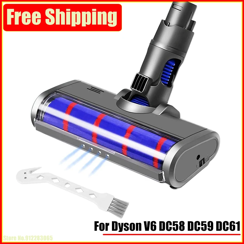 Soft Roller Cleaner Head for Dyson V6 DC58 DC59 DC61 DC62 DC74 Cordless Vacuum Cleaner Attachment LED Headlight Accessory Part
Soft Roller Cleaner Head for Dyson V6 DC58 DC59 DC61 DC62 DC74 Cordless Vacuum Cleaner Attachment LED Headlight Accessory Part