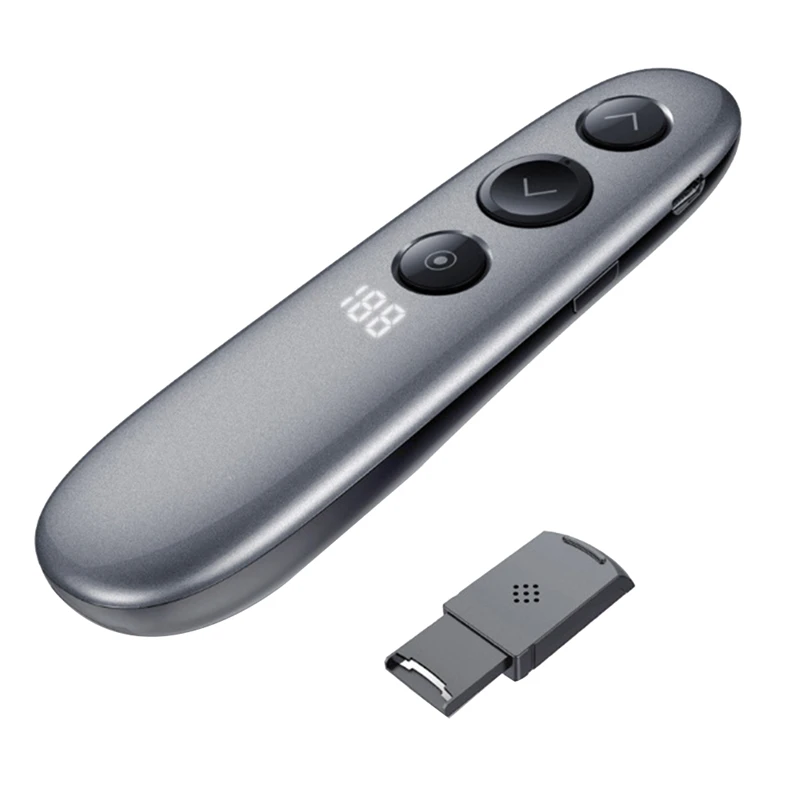 Wireless Page Turner Presenter Highlighting Magnify LED LCD Digital Pointer Fly Mouse Powerpoint Presentation Clicker
Wireless Page Turner Presenter Highlighting Magnify LED LCD Digital Pointer Fly Mouse Powerpoint Presentation Clicker