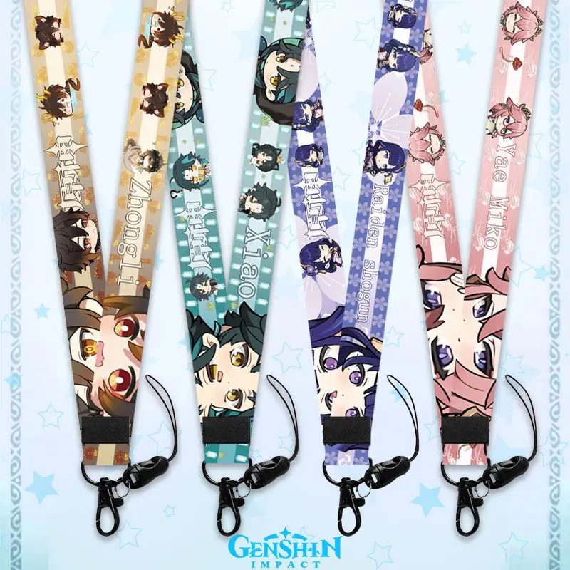 Hot Game Genshin Impact Raiden Shogun Cellphone Lanyard Keychain Yae Miko Kaedehara Kazuha Keyrings Cute Bags Keys Gift for Girl
Hot Game Genshin Impact Raiden Shogun Cellphone Lanyard Keychain Yae Miko Kaedehara Kazuha Keyrings Cute Bags Keys Gift for Girl