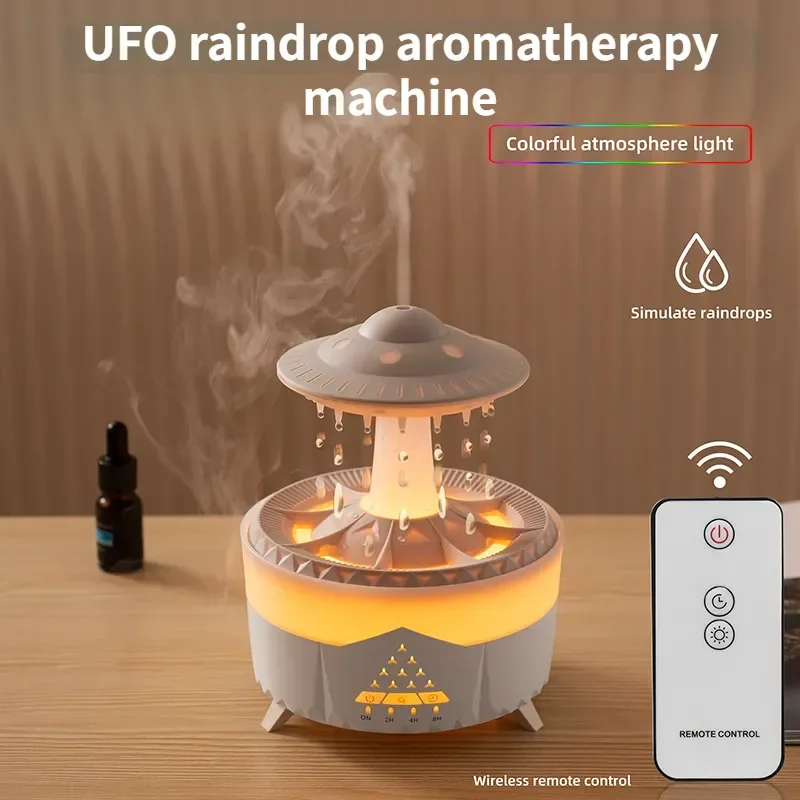 350ML UFO Raindrop Air Humidifier Home Water Drop Air Humidifiers Aromatherapy Essential Oils Aroma Diffuser with 7 Color Light
350ML UFO Raindrop Air Humidifier Home Water Drop Air Humidifiers Aromatherapy Essential Oils Aroma Diffuser with 7 Color Light