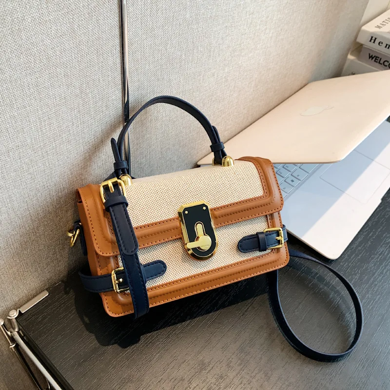 Texture Versatile Handbag Crossbody Bag for Daily Wear Commute Vintage Fashion Color-blocked Shoulder Bag for Women with Simple
Texture Versatile Handbag Crossbody Bag for Daily Wear Commute Vintage Fashion Color-blocked Shoulder Bag for Women with Simple