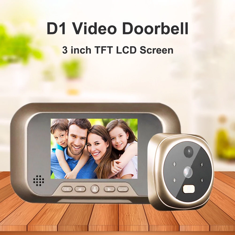 3 inch LCD Color TFT Screen Digital Doorbell Smart Electronic Peephole Night Vision Door Video Camera Viewer Wireless Door Ring
3 inch LCD Color TFT Screen Digital Doorbell Smart Electronic Peephole Night Vision Door Video Camera Viewer Wireless Door Ring