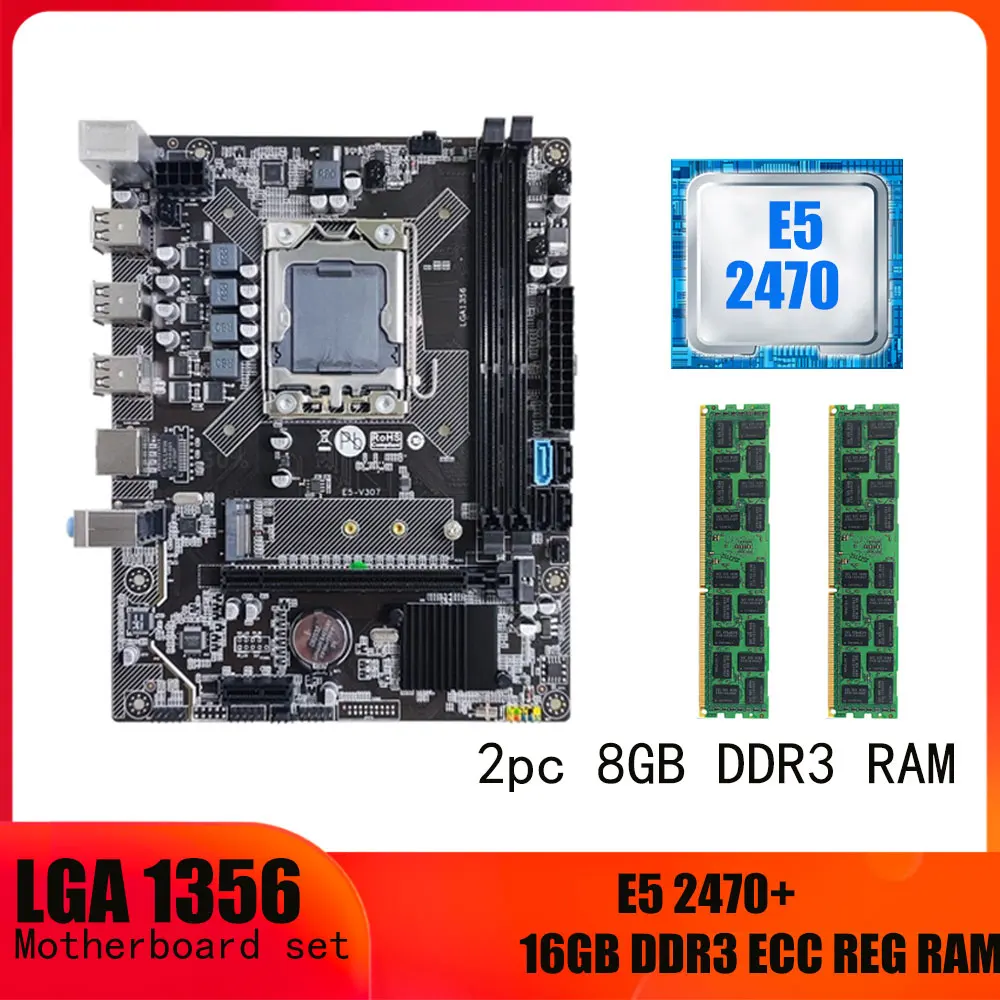 Комплект материнской платы 1356 с процессором Xeon E5 2470 LGA 1356 DDR3 ECC 2*8 ГБ = 16 Гб оперативной памяти NVME M.2
Комплект материнской платы 1356 с процессором Xeon E5 2470 LGA 1356 DDR3 ECC 2*8 ГБ = 16 Гб оперативной памяти NVME M.2