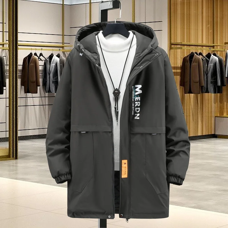 

Suepr Fahsion New Large Arrival Cotton Coat Long Men's Loose Coat Autumn and Winter Plus Size 4XL 5XL 6XL 7XL 8XL 9XL 10XL