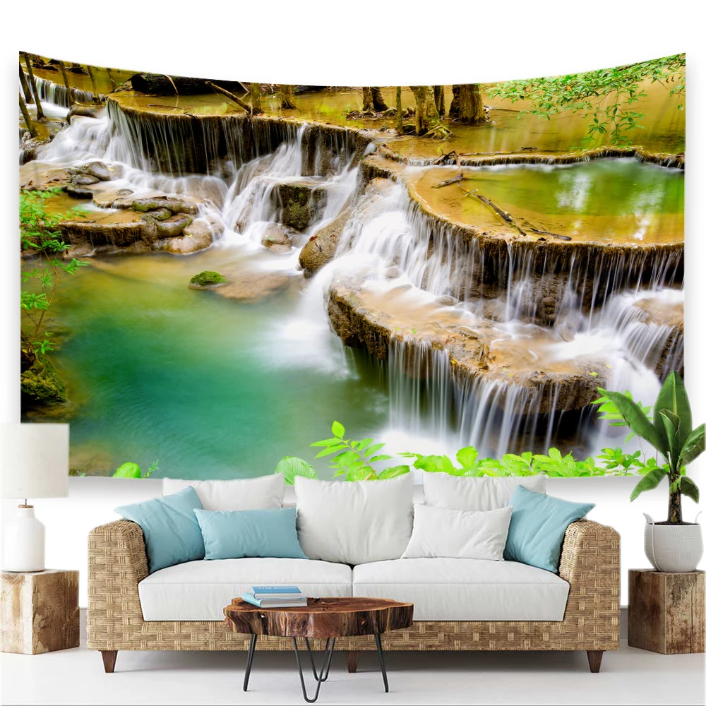 Custom Waterfall Mountain Park Landscape Tapestry Wall Hanging Bohemian Psychedelic Nature Art Home Room Decor Scenery Tapestrie
Custom Waterfall Mountain Park Landscape Tapestry Wall Hanging Bohemian Psychedelic Nature Art Home Room Decor Scenery Tapestrie